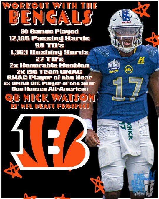 Nick Watson '16 - Bengals workout 2022